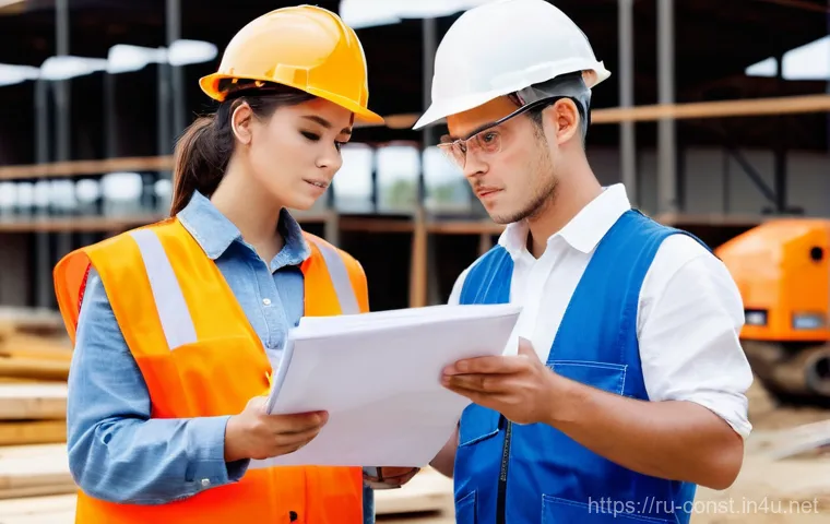 건축 시공 관련 경력 쌓기 팁 - **Prompt 1: Aspiring Construction Apprentice on Site**
"A young, enthusiastic male or female, ap...