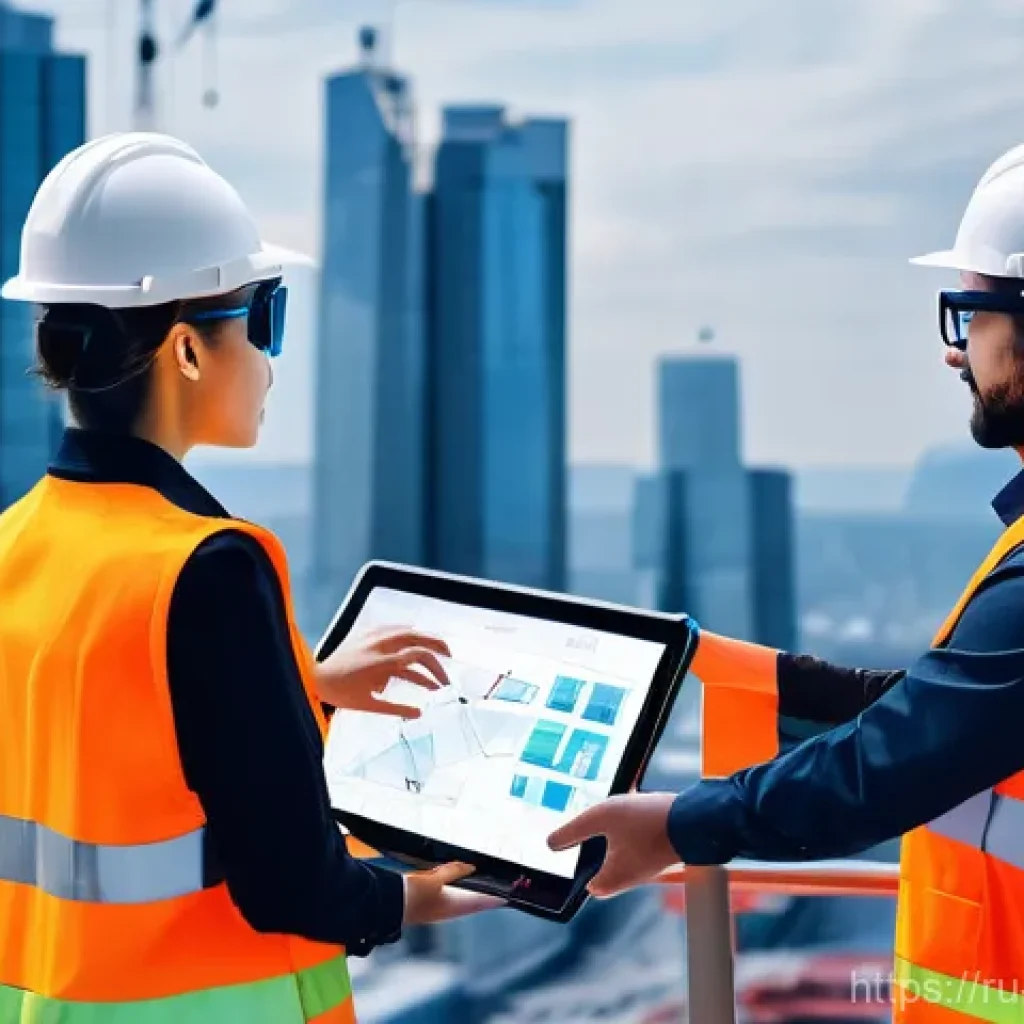 시공 전문가가 주목해야 할 국제 박람회 - **Image Prompt: The Future of Construction Site Management**
"A bustling, advanced construction ...