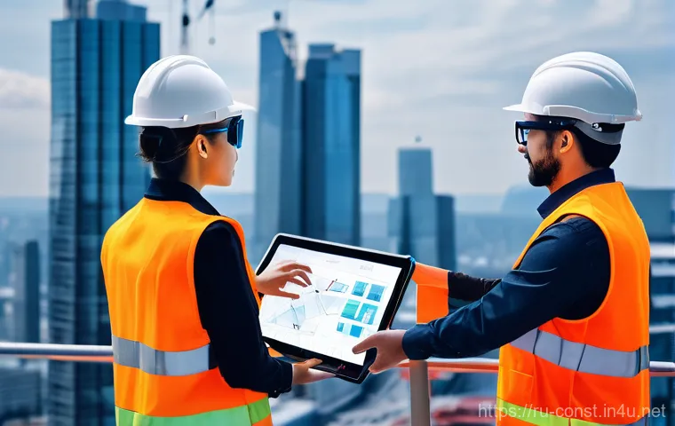 시공 전문가가 주목해야 할 국제 박람회 - **Image Prompt: The Future of Construction Site Management**
"A bustling, advanced construction ...
